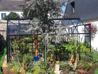 Serre qui cultive des plantes exotiques